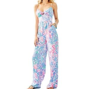 LILLY PULITZER BENTE BOW JUMPSUIT
